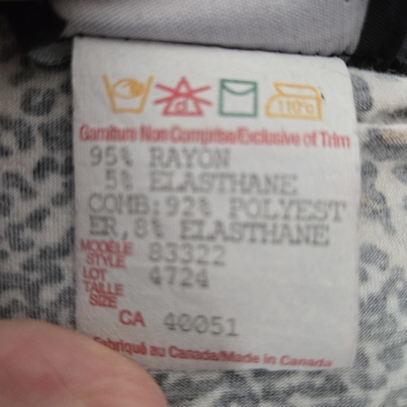 Frank Lyman Design Animal Print Cheeta Mobwife Abstract Size 14 Cardigan - Picture 5 of 5